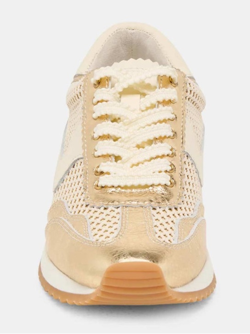 Dolce Vita Women’s White and Gold Mesh Sneakers Size 6.5 Brand New! 🌟🌟 - Picture 4 of 5
